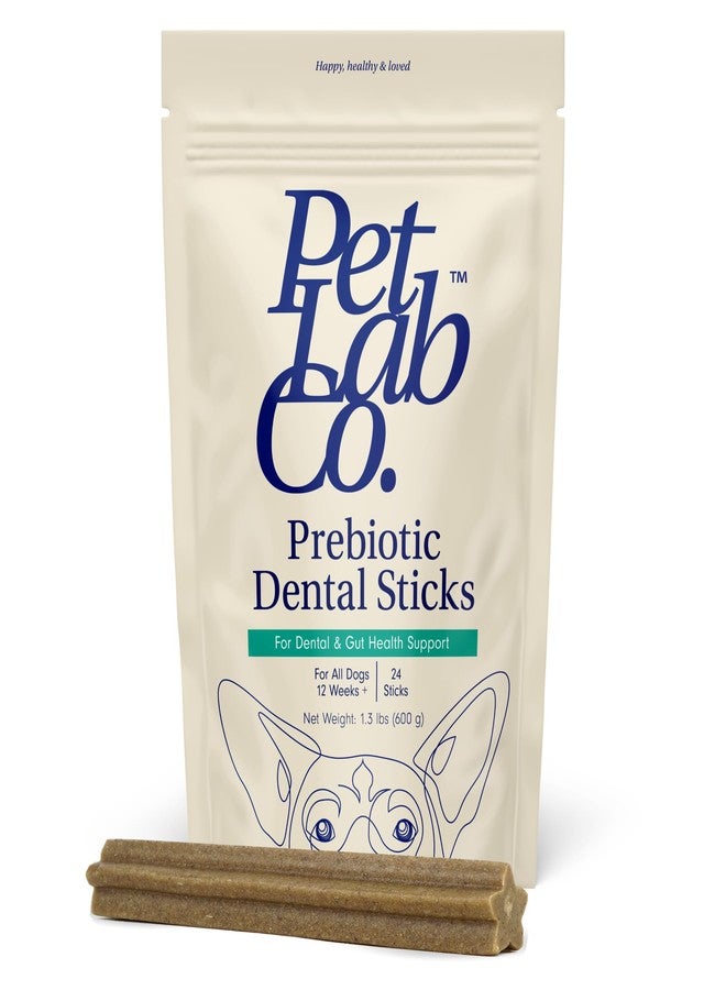 PetLab Co. Dental Sticks – Dog Dental Chews -Target Plaque & Tartar Build-Up at The Source - Designed to Maintain Your Dog’s Oral Health, Keep Breath Fresh and Provide Digestive Help (24 Sticks) - Image 1